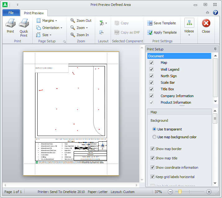 Preparing and Printing Maps