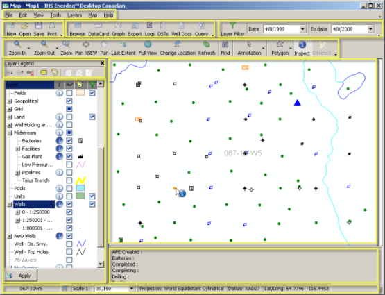 About the Map window