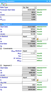 Analysis Parameters pane