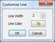 Customize Line dialog box