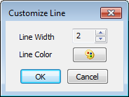 Customize Line dialog box